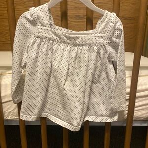 Gap - White Polka Dot Kids Shirt